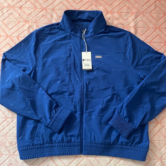 FIGS- Limited Edition Madison Embossed jacket in winning blue - Picture 4 of 11